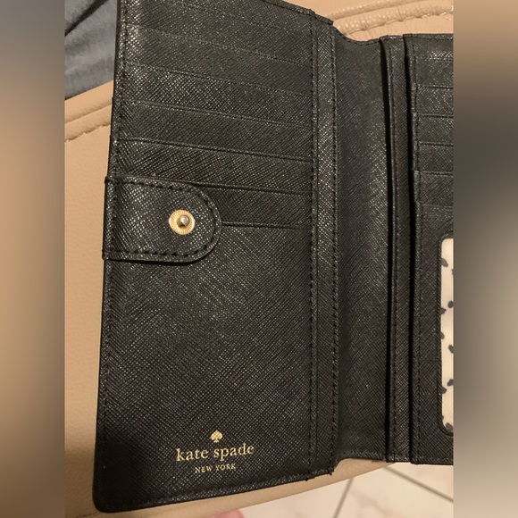 Kate Spade Black Leather Wallet - Picture 5 of 8